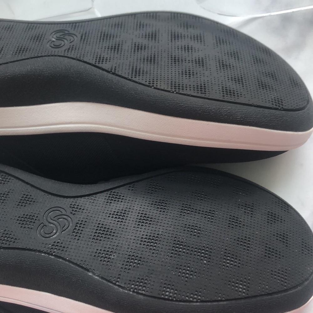 COPY - Clarks Cloudsteppers Black Snack Sneakers Size 7.5M lace up discontinued - Picture 10 of 12